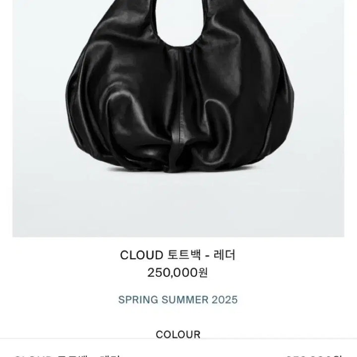 [BUNJANG] COS Cloud Leather Tote Bag Black / COS 클라우드 레더백 블랙