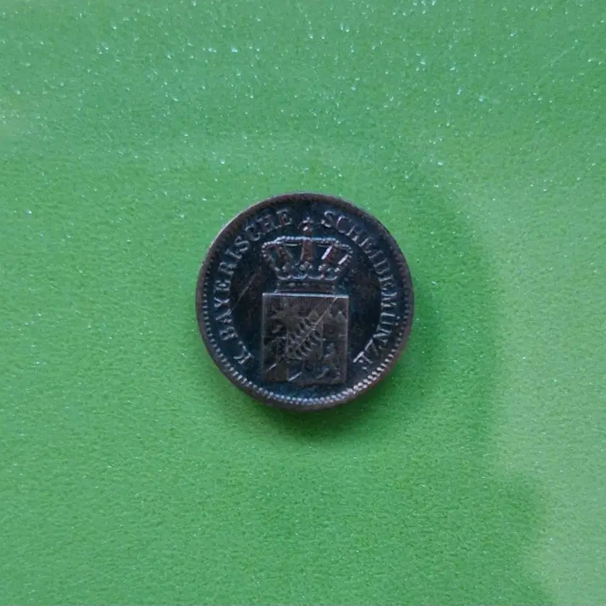 [BUNJANG] 1863 Bavaria 1 Kreuzer Low Purity Silver Coin / 1863 바이에른 1 kreuzer 저순도 은화