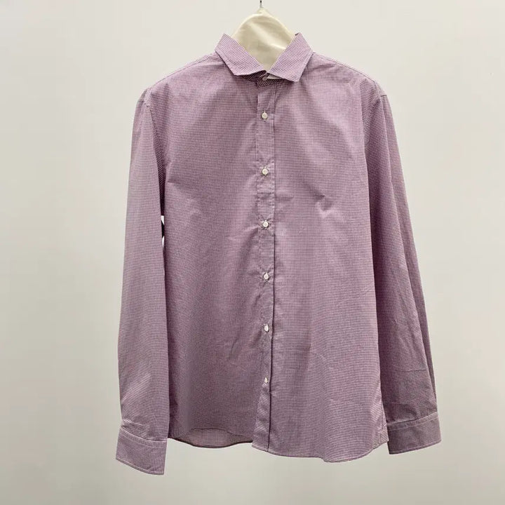 [BUNJANG] Brunello Cucinelli Pink Check Button-Up Shirt XL / XL 새 상품 (미사용) 브루넬로 쿠치넬리 체크 셔츠 / 핑크 컬러