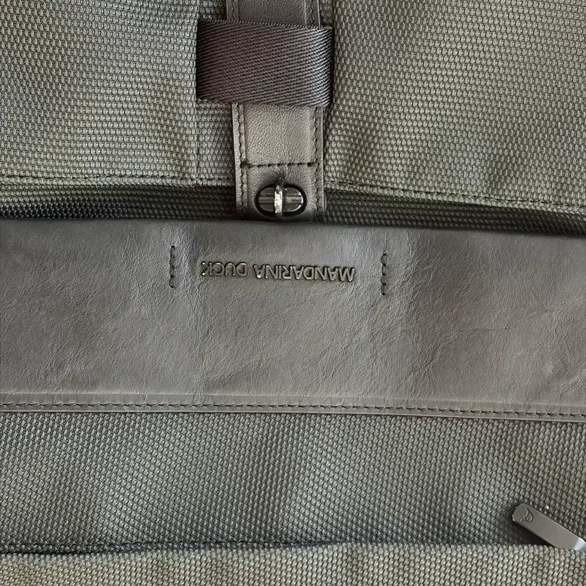 [BUNJANG] Mandarin Duck Leather Trim Backpack / 만다리나덕 백팩