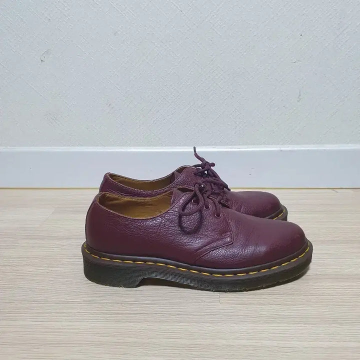 [BUNJANG] Dr. Martens 1461 Burgundy Leather Loafers (240mm) / 닥터마틴 1461 버건디 가죽 로퍼 240