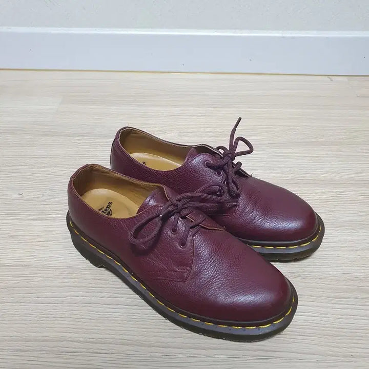 [BUNJANG] Dr. Martens 1461 Burgundy Leather Loafers (240mm) / 닥터마틴 1461 버건디 가죽 로퍼 240