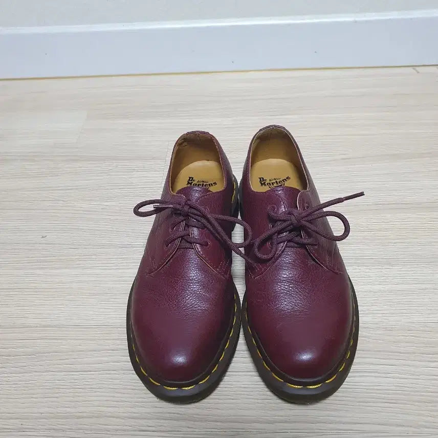 [BUNJANG] Dr. Martens 1461 Burgundy Leather Loafers (240mm) / 닥터마틴 1461 버건디 가죽 로퍼 240