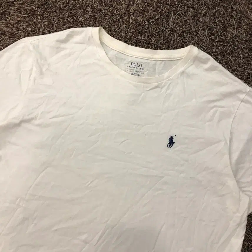 [BUNJANG] Polo Ralph Lauren White Classic Pony Short Sleeve T-Shirt / L 폴로 랄프로렌 화이트 클래식 포니 반팔 티셔츠