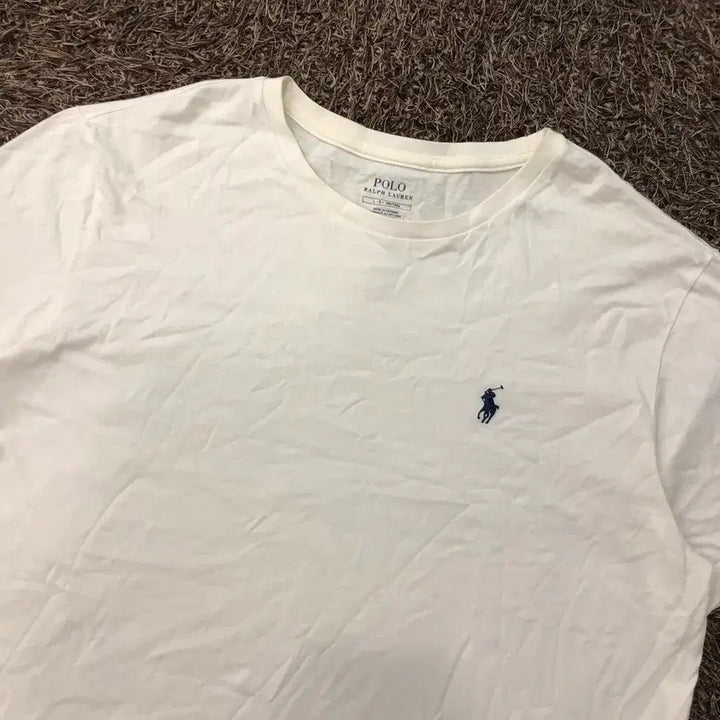 [BUNJANG] Polo Ralph Lauren White Classic Pony Short Sleeve T-Shirt / L 폴로 랄프로렌 화이트 클래식 포니 반팔 티셔츠