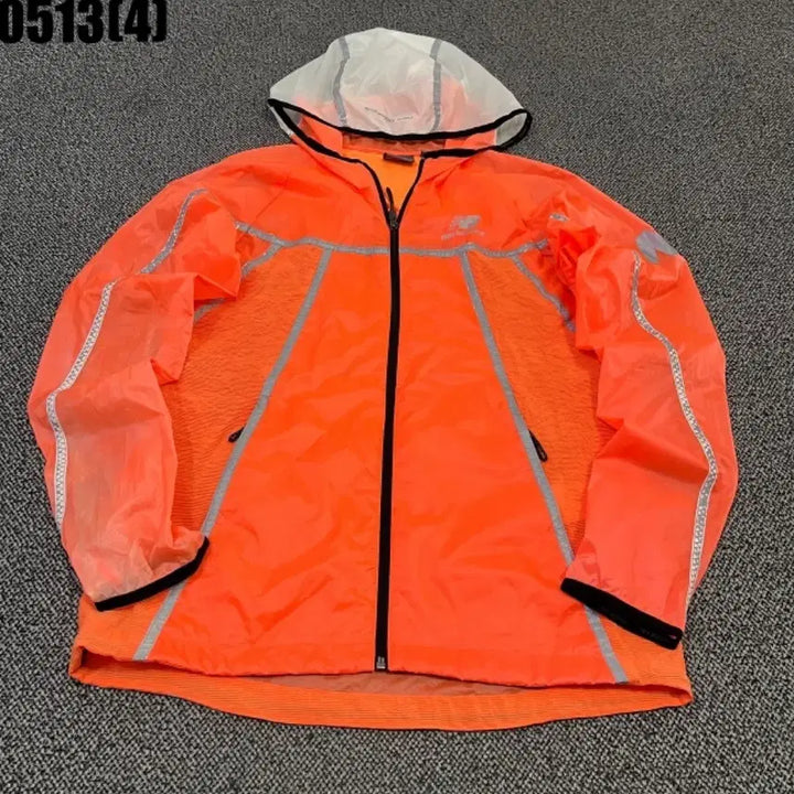 [BUNJANG] New Balance Fluorescent Windbreaker Hoodie / 뉴발란스 형광 바람막이 후드집업