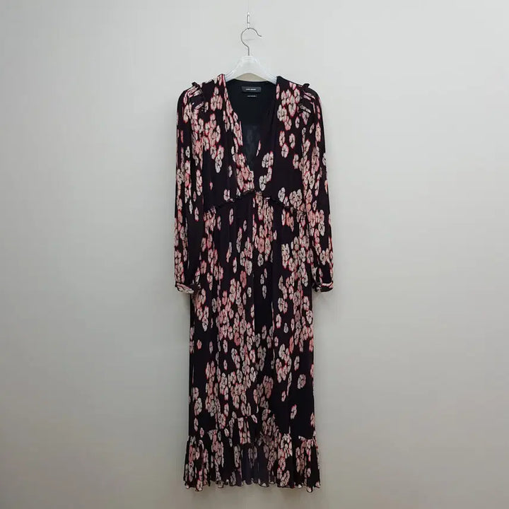 [BUNJANG] Isabel Marant Flower Printing Pleated Long Dress Size 36 / 이자벨마랑 플라워 프린팅 플리츠 롱 원피스 36사이즈