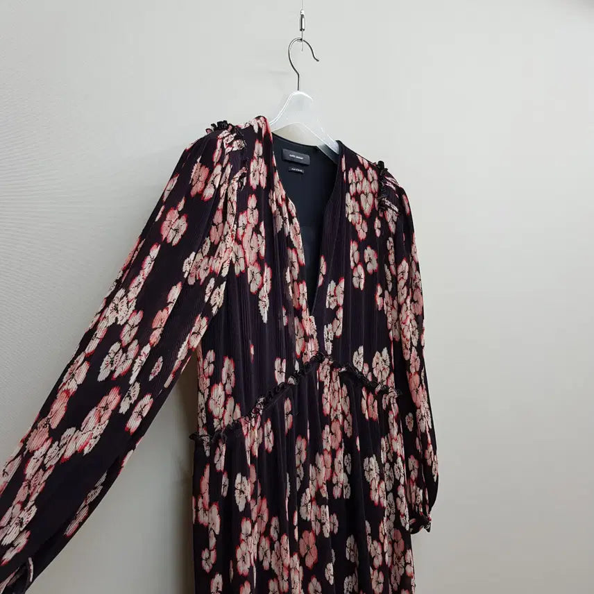 [BUNJANG] Isabel Marant Flower Printing Pleated Long Dress Size 36 / 이자벨마랑 플라워 프린팅 플리츠 롱 원피스 36사이즈