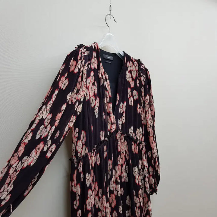 [BUNJANG] Isabel Marant Flower Printing Pleated Long Dress Size 36 / 이자벨마랑 플라워 프린팅 플리츠 롱 원피스 36사이즈