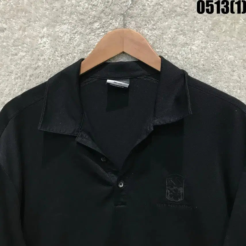 [BUNJANG] Nike Black Collar Short Sleeve T-Shirt XL / 나이키 블랙 카라 반팔 티셔츠 XL