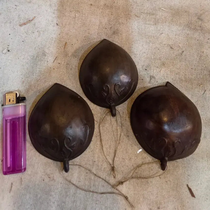[BUNJANG] Antique Baby Gourd Set of 3 / 인테리어소품  / 앤틱 애기 나무 표주박 3점