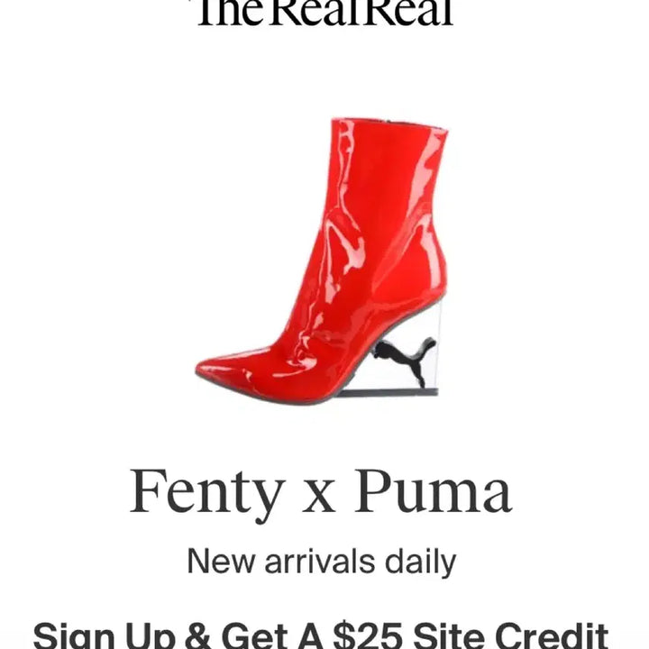 [BUNJANG] Puma Fenty Cat Wedge Patent Boots / 푸마 부츠 Puma Fenty Cat Wedge Patent Boots