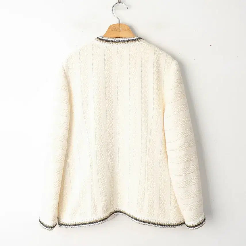 [BUNJANG] Sandro Cotton Tweed Jacket Ivory / 슬림55/산드로 트위드 자켓