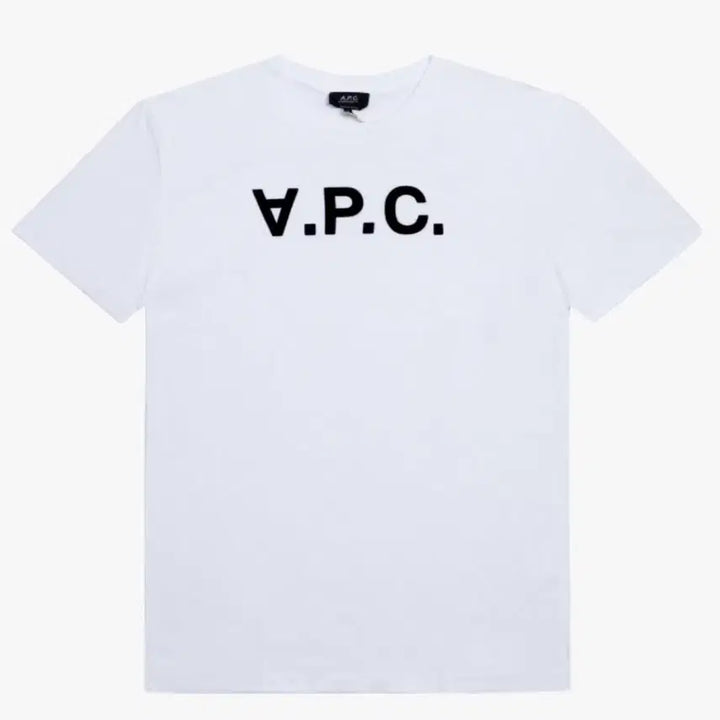 [BUNJANG] A.P.C. Velvet Logo Short Sleeve T-Shirt / 아페쎄 벨벳 로고 반팔 티셔츠