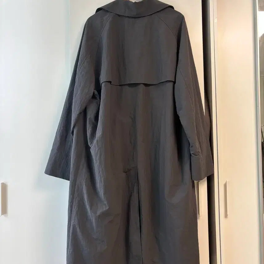 [BUNJANG] Our selves Nylon Double Coat Charcoal Size 3 / 아워셀브스 나일론 더블코트 3사이즈