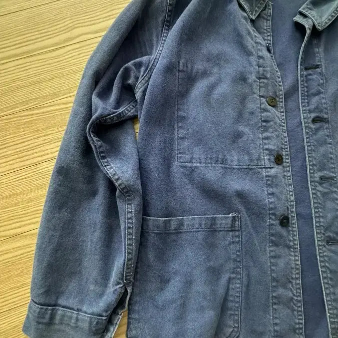 [BUNJANG] Vintage 90s French Work Jacket Patchwork Detail / 90s 프렌치워크자켓