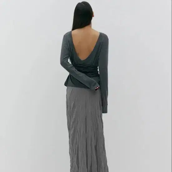 [BUNJANG] Hwae Wrinkle Maxi Skirt / hwae 화애 링클 맥시 스커트