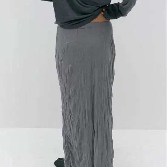 [BUNJANG] Hwae Wrinkle Maxi Skirt / hwae 화애 링클 맥시 스커트