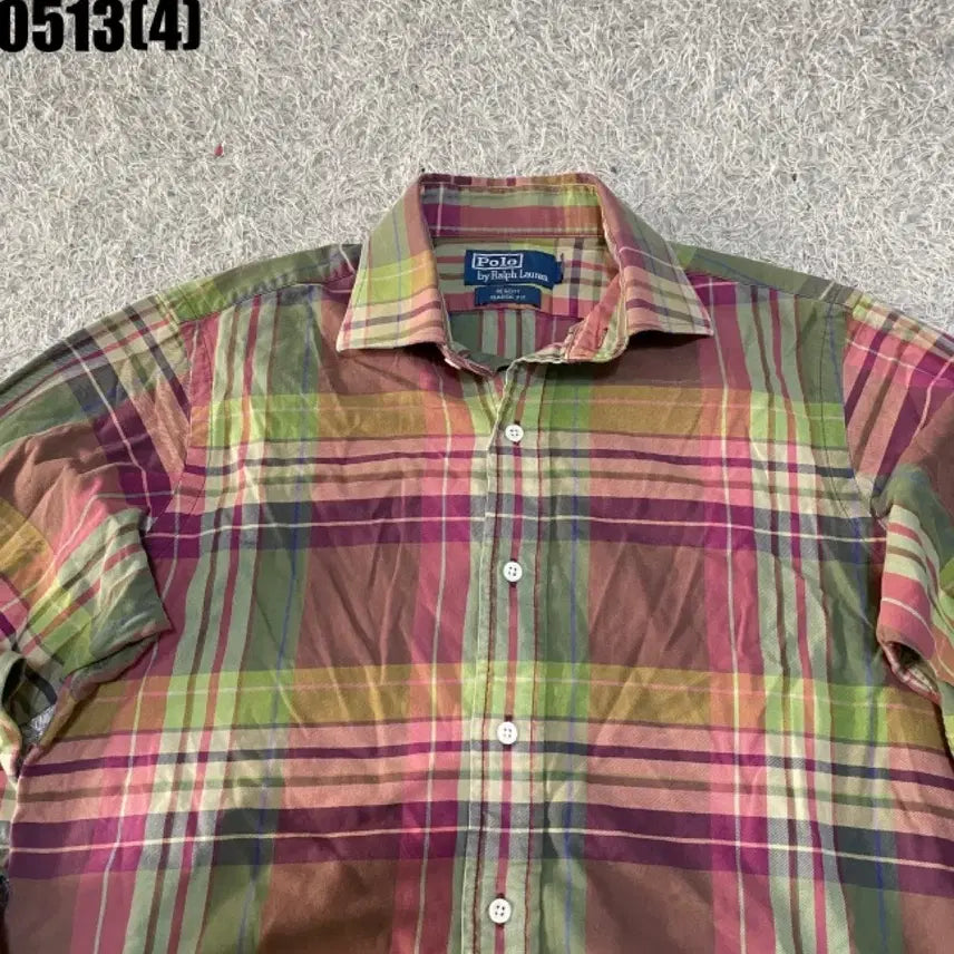 [BUNJANG] Polo Ralph Lauren Plaid Shirt / 폴로 랄프로렌 체크 셔츠 남방 M | 0513