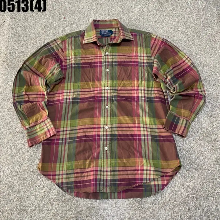 [BUNJANG] Polo Ralph Lauren Plaid Shirt / 폴로 랄프로렌 체크 셔츠 남방 M | 0513