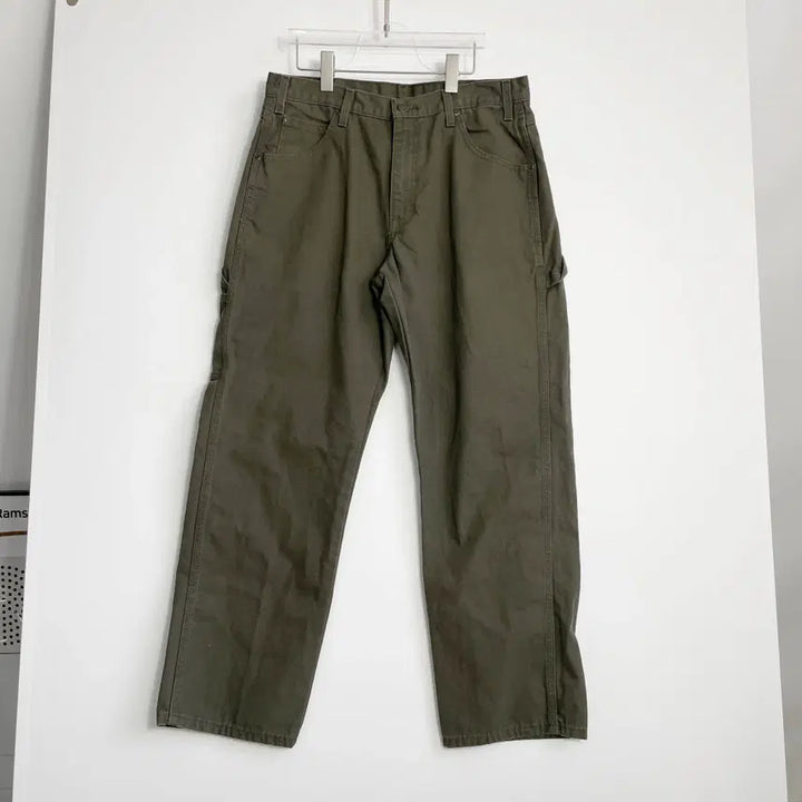 [BUNJANG] Dickies 1939 Duck Canvas Carpenter Pants Moss Green Size 34 / F1 디키즈 1939 덕 캔버스 카펜터 팬츠 모스 그린 34사이즈