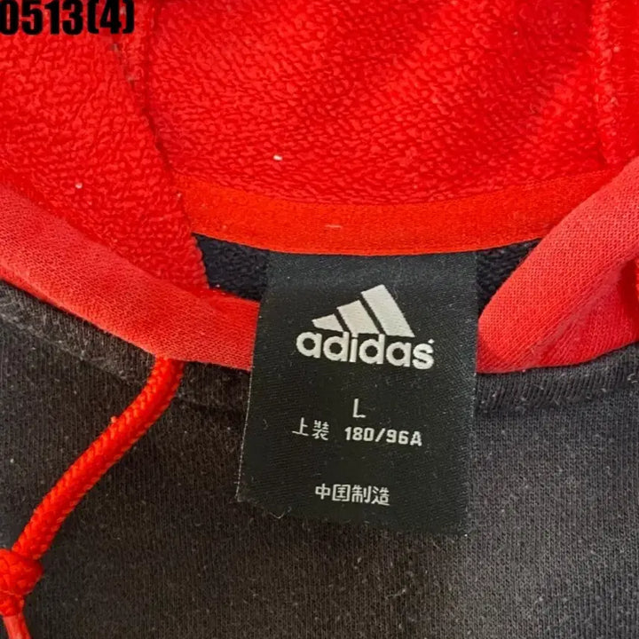 [BUNJANG] Adidas Rockets Hooded Sweatshirt Red Black L / 아디다스 로켓츠 후드티 레드 블랙 L | 0513
