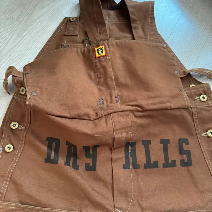 [BUNJANG] Human Made Overalls L Size Brown / 휴먼메이드 오버롤 L 사이즈 멜빵바지 브라운