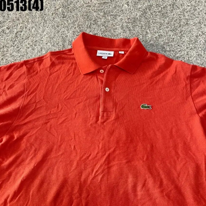 [BUNJANG] Lacoste Orange Short Sleeve Polo Shirt US XL / 라코스테 오렌지색 반팔 폴로티셔츠 US XL | 0513