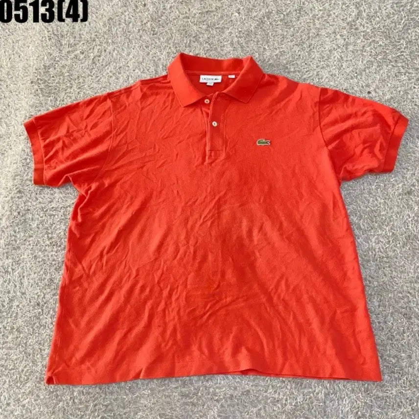 [BUNJANG] Lacoste Orange Short Sleeve Polo Shirt US XL / 라코스테 오렌지색 반팔 폴로티셔츠 US XL | 0513