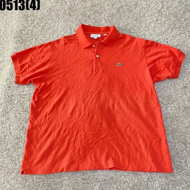 [BUNJANG] Lacoste Orange Short Sleeve Polo Shirt US XL / 라코스테 오렌지색 반팔 폴로티셔츠 US XL | 0513