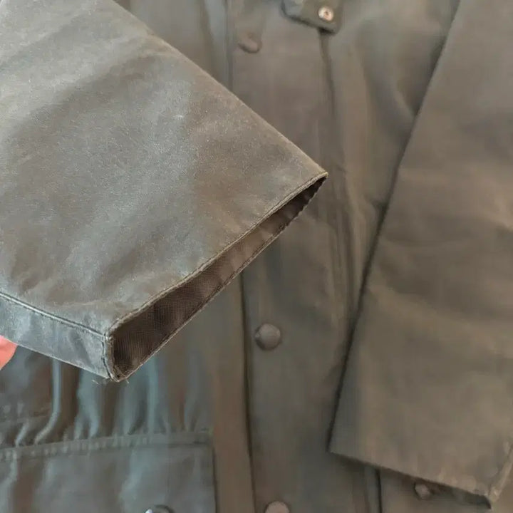[BUNJANG] Barbour Beaufort Waxed Jacket C36 Sage Green Made in England / Barbour Beaufort 바버 보퍼트 왁스자켓 C36 영국제