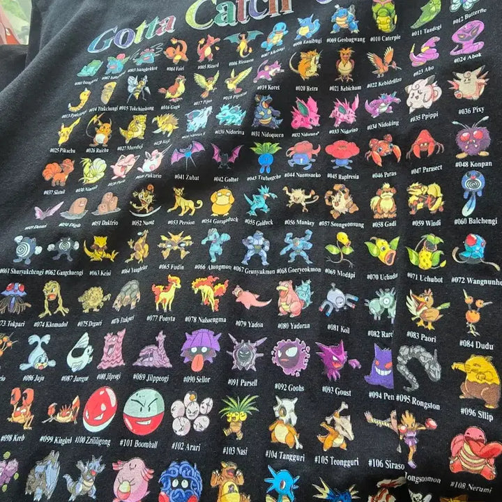 [BUNJANG] Thisisneverthat x Pokémon Limited Edition Pokédex T-Shirt / 디스이즈네버댓 X 포켓몬 한정판 도감 티셔츠 판매