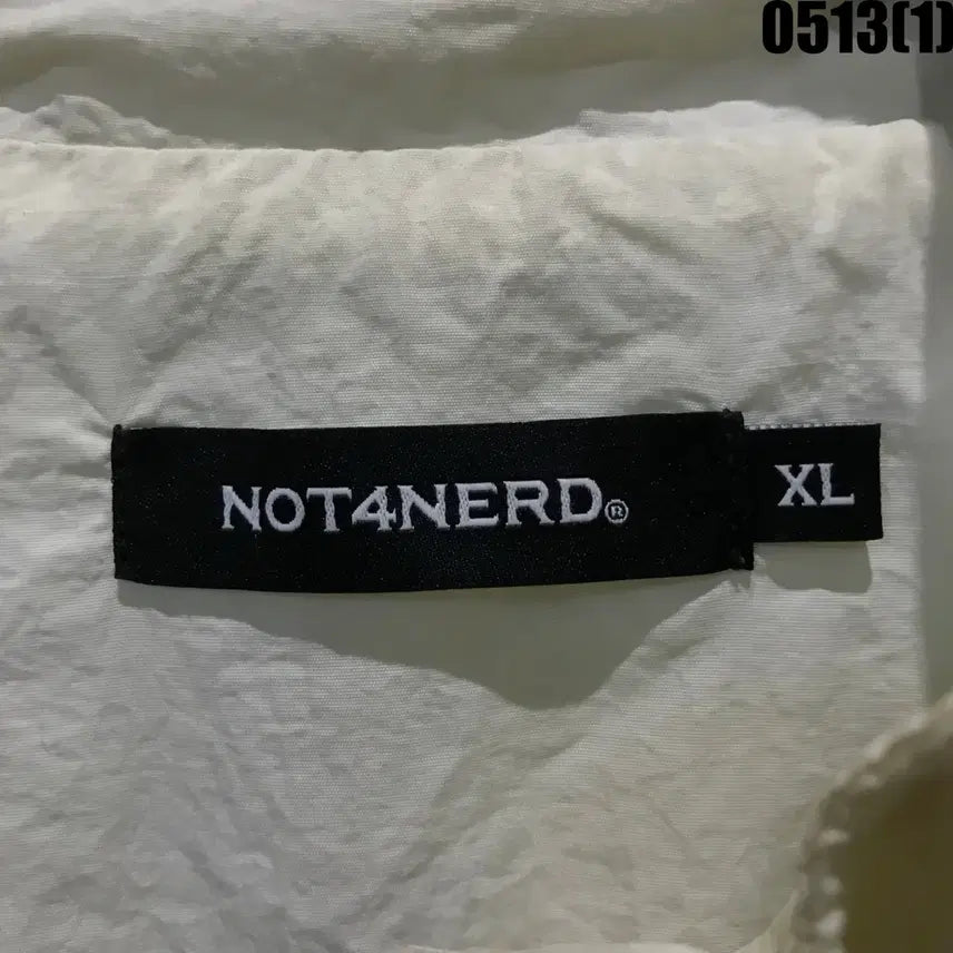 [BUNJANG] Not For None White Windbreaker Jacket XL / 낫포너드 화이트 바람막이 자켓 XL