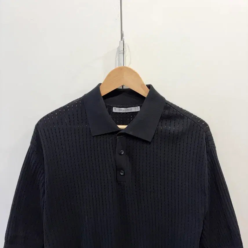 [BUNJANG] BEAMS Cable Polo Shirt / 빔즈 케이블 폴로 셔츠