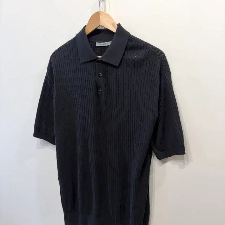 [BUNJANG] BEAMS Cable Polo Shirt / 빔즈 케이블 폴로 셔츠