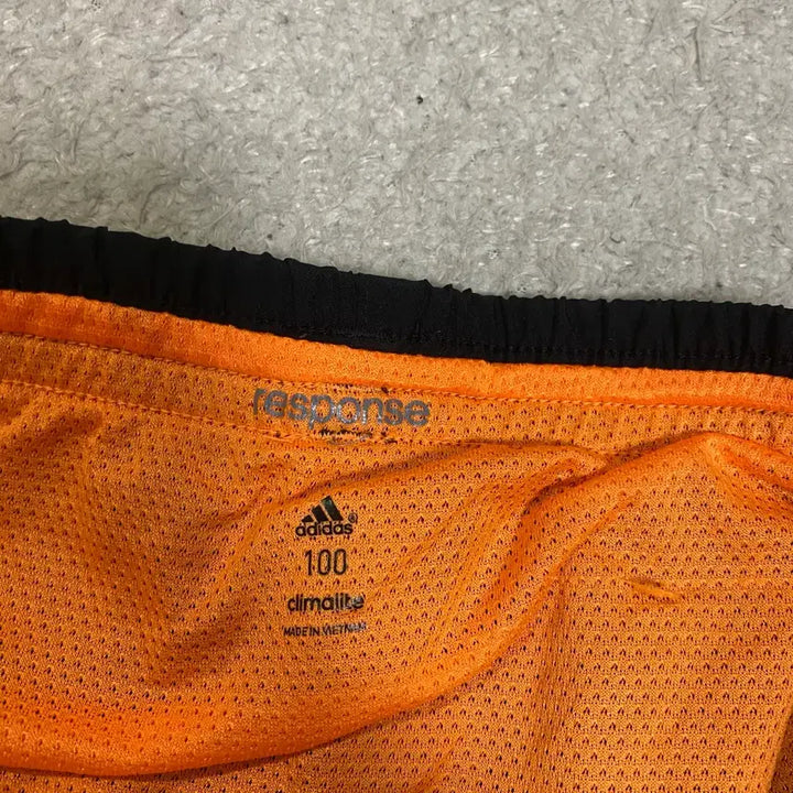 [BUNJANG] Adidas 3-Stripes Shorts Black/Orange Size 100 / 아디다스 삼선 반바지 블랙/오렌지 100