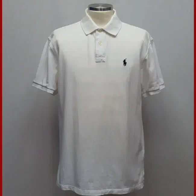 [BUNJANG] Polo Ralph Lauren White Short Sleeve Polo Shirt Size 105 / 랄프로렌/하얀색 반팔티셔츠/105사이즈/따봉구제(G-6)