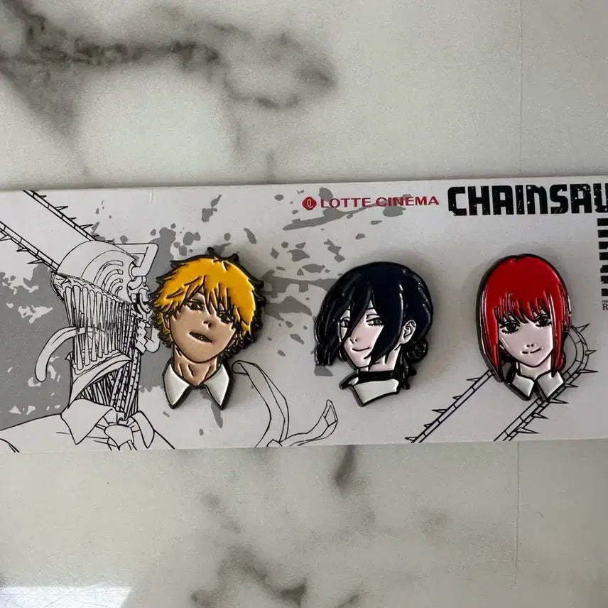 [BUNJANG] Chainsaw Man Lotteria Cinema Badge / 체인소맨 롯네시네마 뱃지