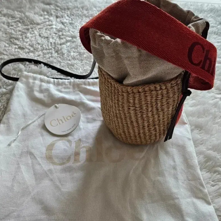 [BUNJANG] Chloé Raffia Bucket Bag / 끌로에 라피아 버킷백(정품)