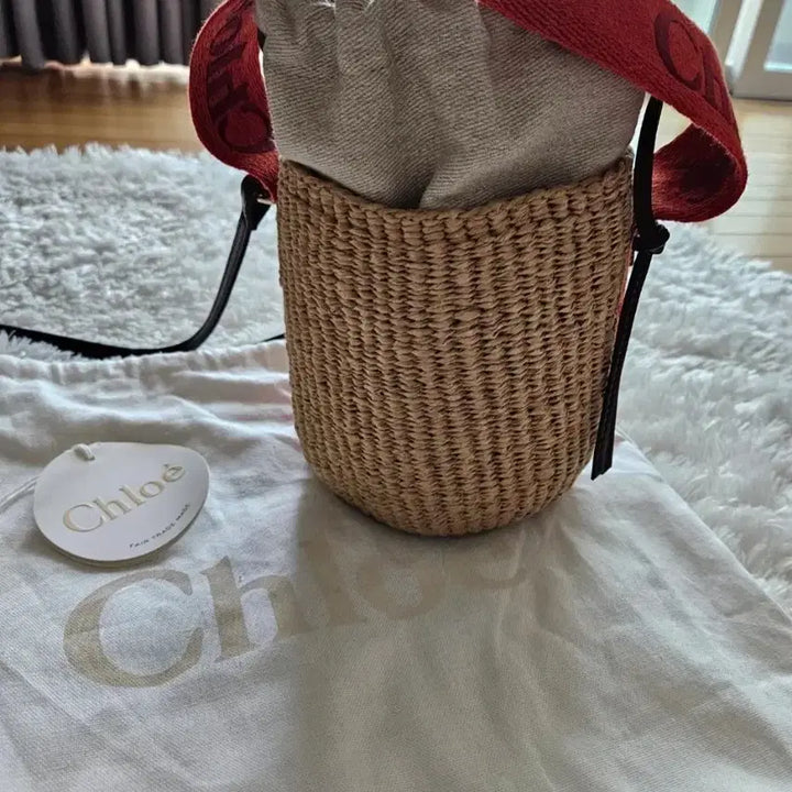 [BUNJANG] Chloé Raffia Bucket Bag / 끌로에 라피아 버킷백(정품)