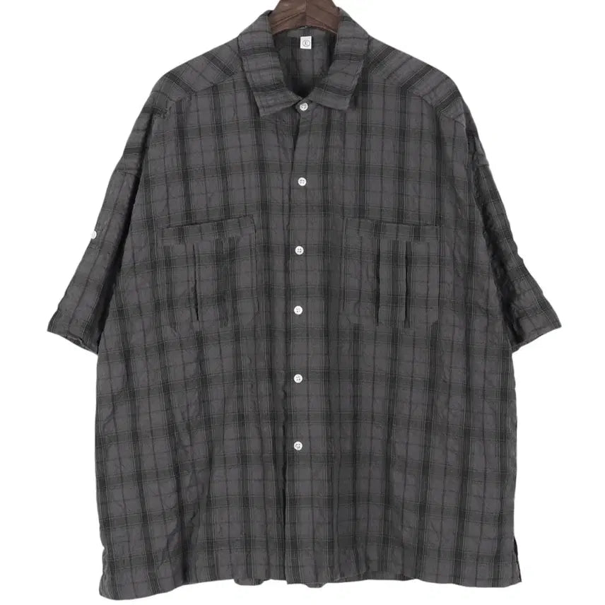[BUNJANG] PARTIMENTO Plaid Short-Sleeve Shirt XL / 파르티멘토 PARTIMENTO 체크 반팔 셔츠 XL / k4526
