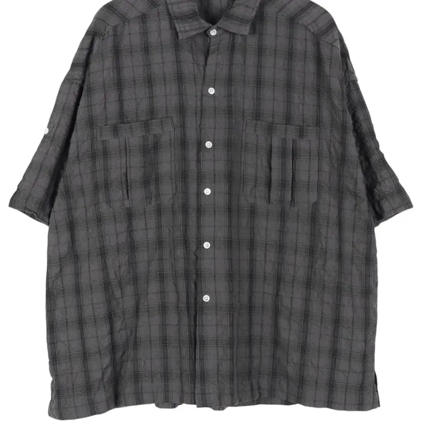[BUNJANG] PARTIMENTO Plaid Short-Sleeve Shirt XL / 파르티멘토 PARTIMENTO 체크 반팔 셔츠 XL / k4526