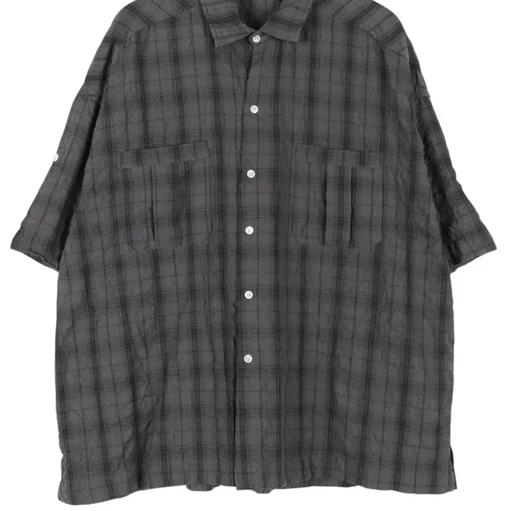 [BUNJANG] PARTIMENTO Plaid Short-Sleeve Shirt XL / 파르티멘토 PARTIMENTO 체크 반팔 셔츠 XL / k4526