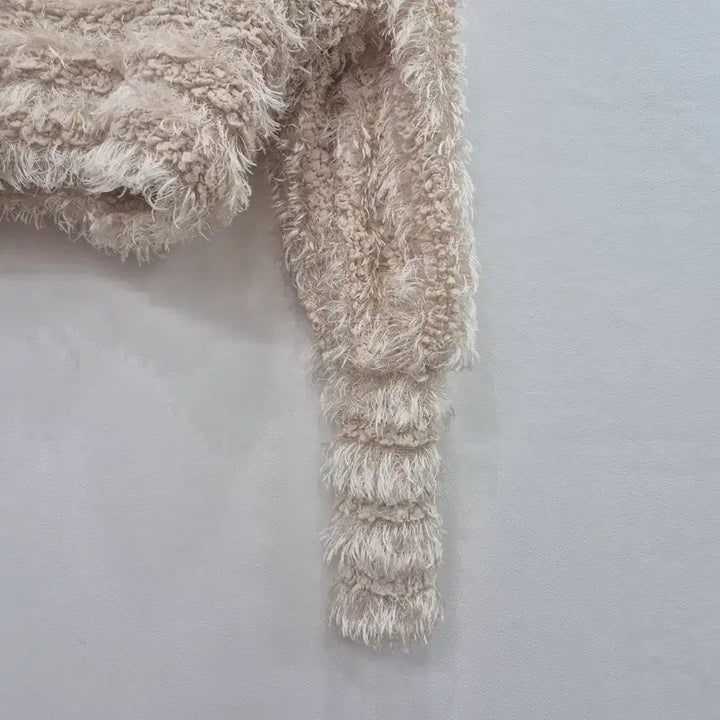 [BUNJANG] Cropped Wool Knit - Ivory / 크롭 털실 니트 아이보리