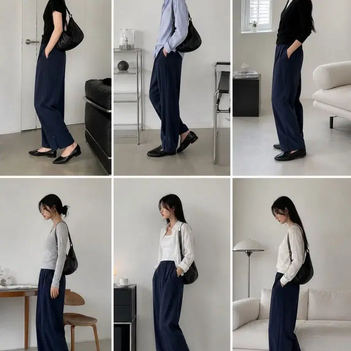 [BUNJANG] Giorgio Armani Collezioni Rayon Shirring Pants / 아르마니 꼴레지오니 레이온 사이드 버튼 셔링 팬츠