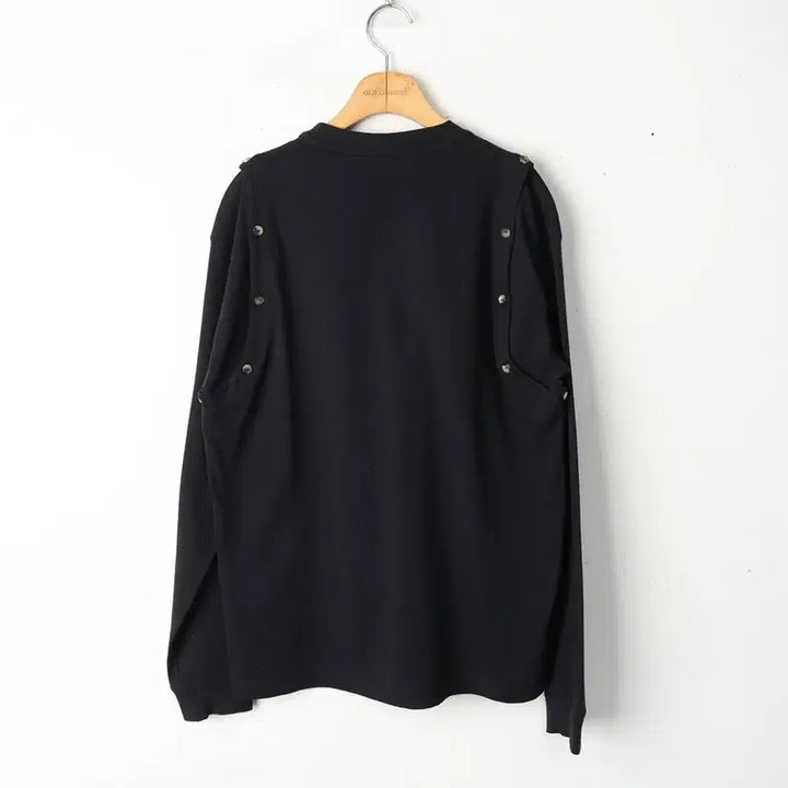 [BUNJANG] JW Anderson 2-Way Sleeve Button T-Shirt (Black, Size M) / 66/JW앤더슨 2WAY 슬리브버튼 티셔츠