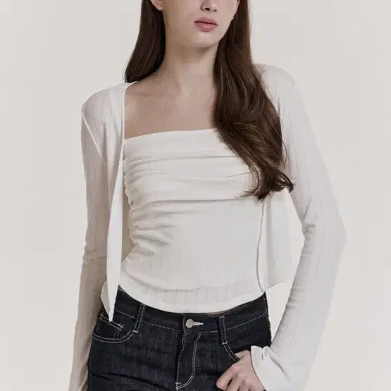 [BUNJANG] Gracewoo Joy Tank Cardigan Set / 새상품) 그레이스유 조이 나시 가디건 세트 화이트, 핑크, 블루, 버건디