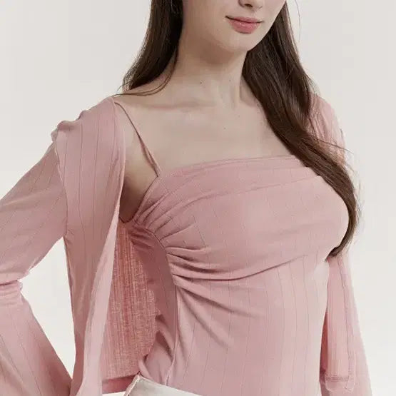 [BUNJANG] Gracewoo Joy Tank Cardigan Set / 새상품) 그레이스유 조이 나시 가디건 세트 화이트, 핑크, 블루, 버건디