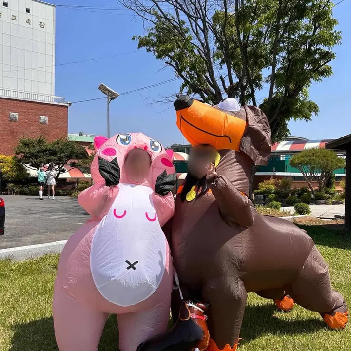 [BUNJANG] Inflatable Pig Costume / 졸사 졸업사진 돼지 풍선옷