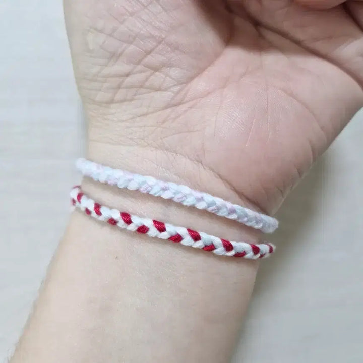 [BUNJANG] Handmade Custom Wish Knot String Bracelet / 핸드메이드 주문제작 행운 소원 매듭 실 팔찌 커미션